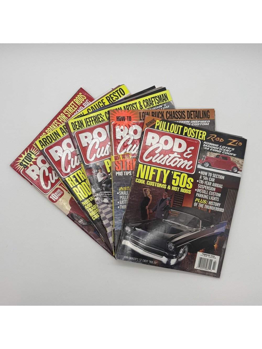 Lot of 5 Rod &customs Magazines 2000 Nice Condition Cool Cars & Customs